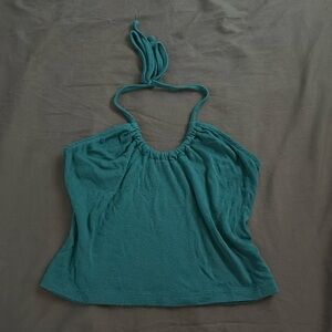 SO torquise halter top